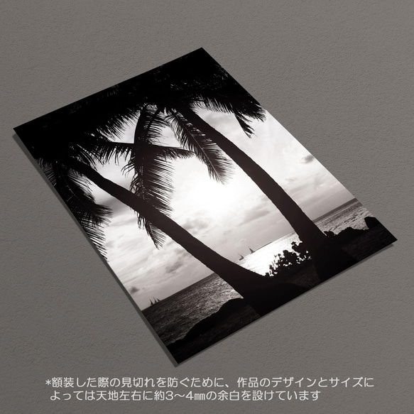 ☆インテリアフォトポスター -TWIN PALM-【227】 6枚目の画像