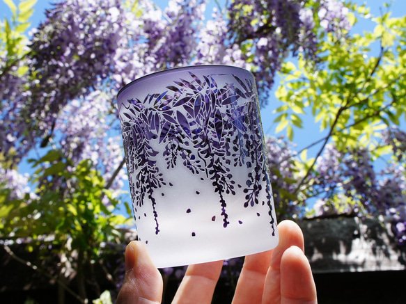 彩彰・麝香藤 グラス ART空（アートクー） 通販 13788414｜Creema