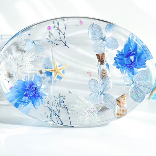 星の砂海デザイン✩.*˚ハーバリウムソープディシュ ケース 小物入れや