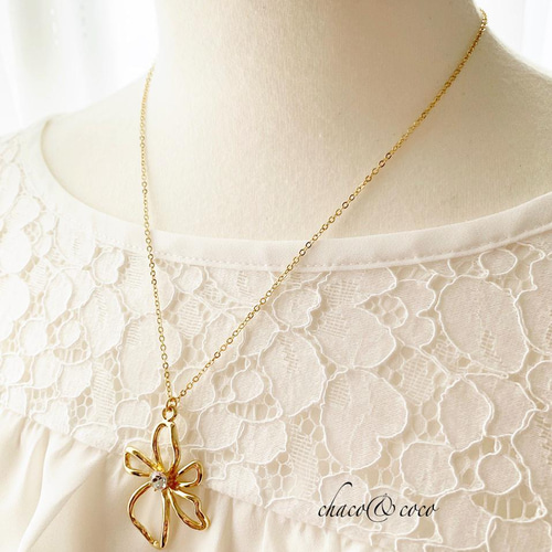 新品 Distorted flowers ネックレス あいみょん着用 フラワー