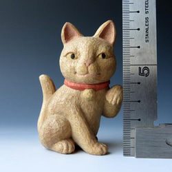 木彫　招き猫 6枚目の画像