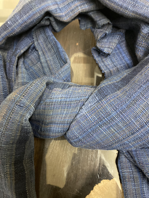 オールドジヨムトン手織りカスリストール 4枚目の画像