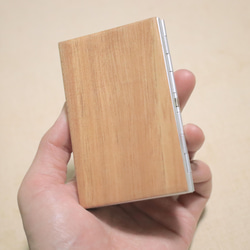【無垢材】クルミ材のカードケース（大size） 3枚目の画像