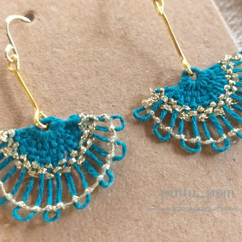 ❁ バリ島 よりお届けします ❁ ニャンドゥティピアス イヤリング 刺繍 