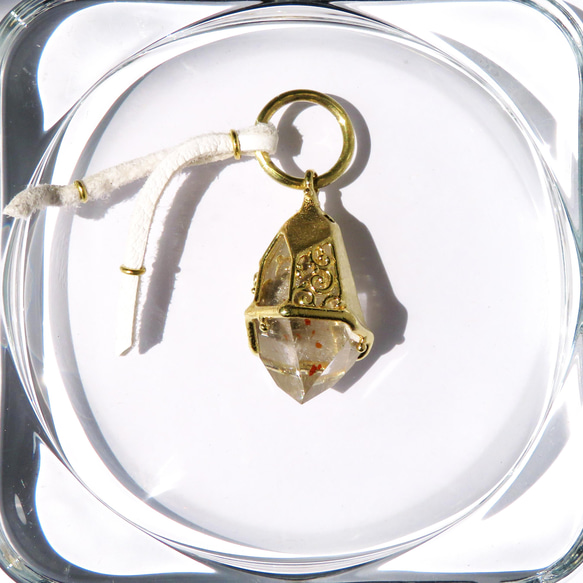 シルバールチルクォーツ チャーム / Silver Rutilated Quartz charms 5枚目の画像