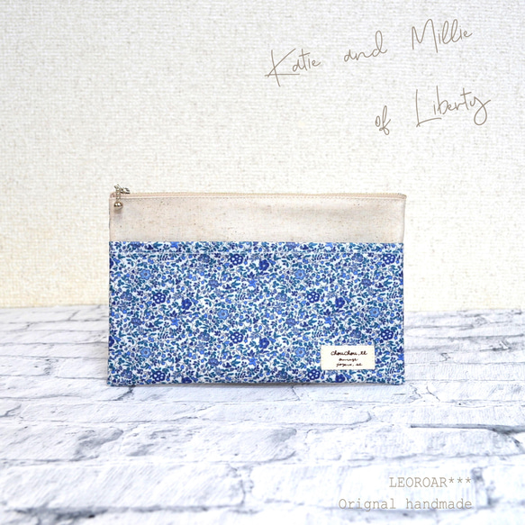 ラミネートポーチ＊Katie and Millie LIBERTY 1枚目の画像