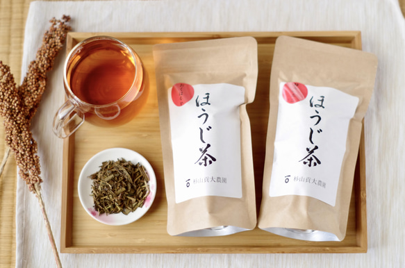 一番茶の「おくはるか」＆「静7132」を使った贅沢ほうじ茶各50g！飲み比べセット！ 1枚目の画像