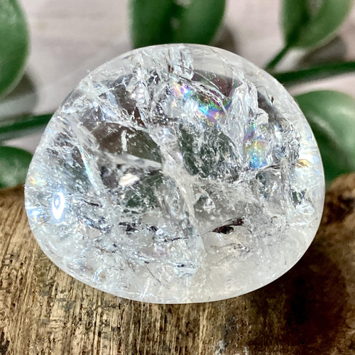 クラック水晶✨ レインボー タンブル 爆裂水晶 天然石 東洋 クラック水晶✨ レインボー タンブル 爆裂水晶 天然石 東洋