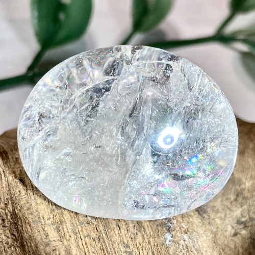 クラック水晶✨ レインボー タンブル 爆裂水晶 天然石 東洋 クラック水晶✨ レインボー タンブル 爆裂水晶 天然石 東洋