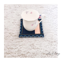 no.830 - rushgrass bicolor coaster 4枚目の画像