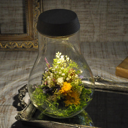 ✽母の日におすすめ✽【 yellow×purple 】✽優しくお花を照らす✽心安らぐ lamp flower LL 3枚目の画像