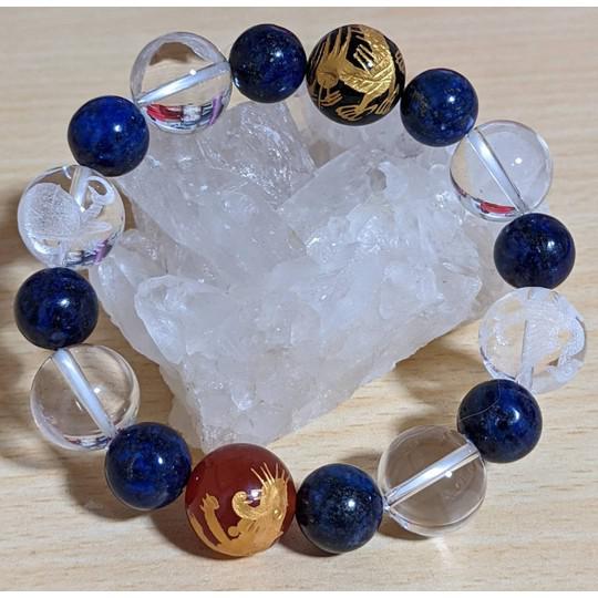 新作week022　「四神ブレス14ミリ玉ラピスラズリ」 26,000円