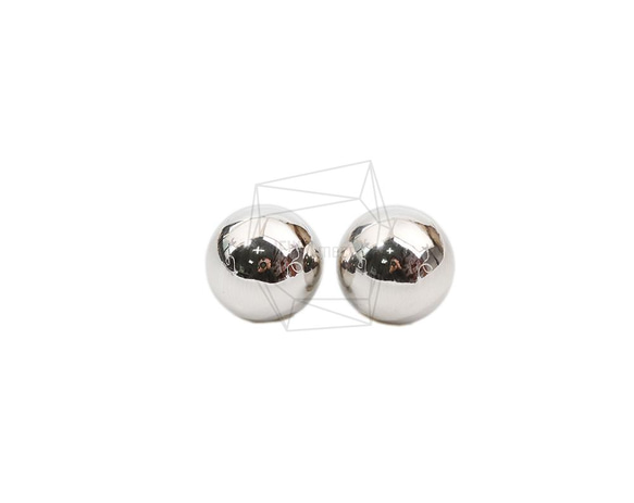 ERG-2038-R [2pieces] Ball Earrings / Ball Post Earring / 14.2mm 第1張的照片
