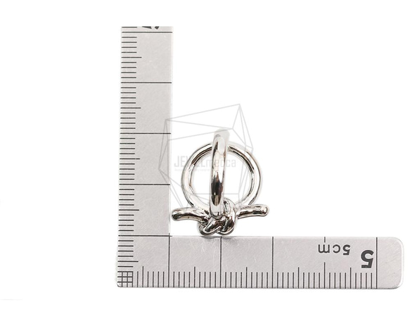 ERG-2040-R [2 件] 圓形一觸式耳環，圓形一觸式耳釘 第5張的照片