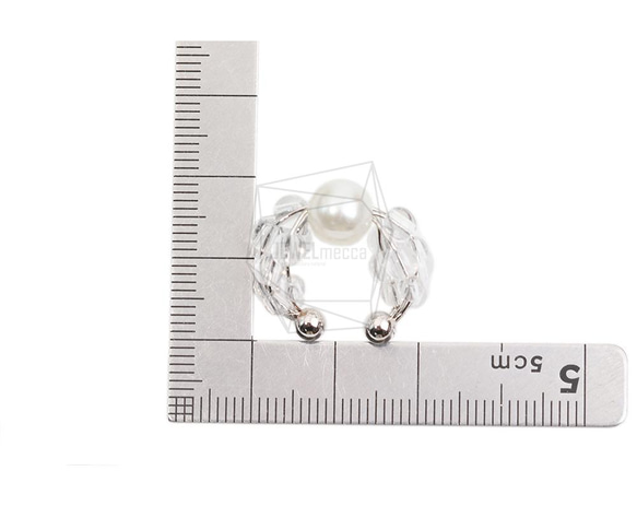 ERG-2043-R [2pieces] Beads Round Earcuffs 耳環 第5張的照片