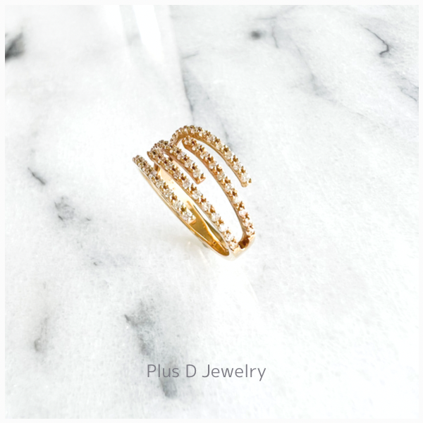 CCD-009 K18YG ダイヤモンドリング 0.35ct