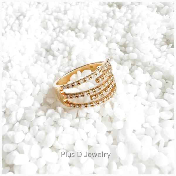 CCD-009 K18YG ダイヤモンドリング 0.35ct