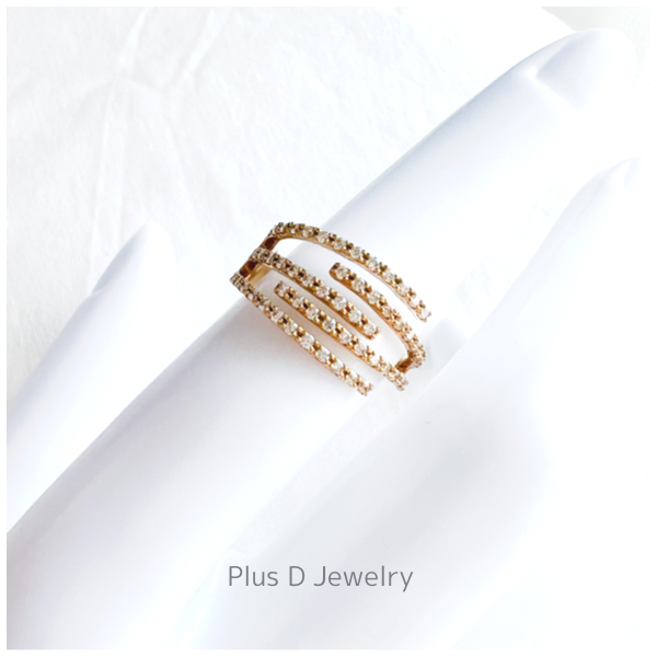 CCD-009 K18YG ダイヤモンドリング 0.35ct