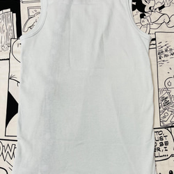 新品120cm 前開きボタン　タンクトップ肌着　インナー  女の子バリアフリー服　ユニバーサルデザイン　ノースリーブ 3枚目の画像