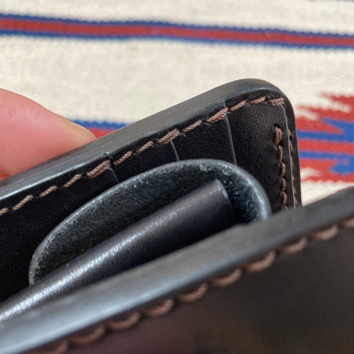 wallet-h halfwallet ハーフウォレット 栃木サドルレザー 手縫い 二 