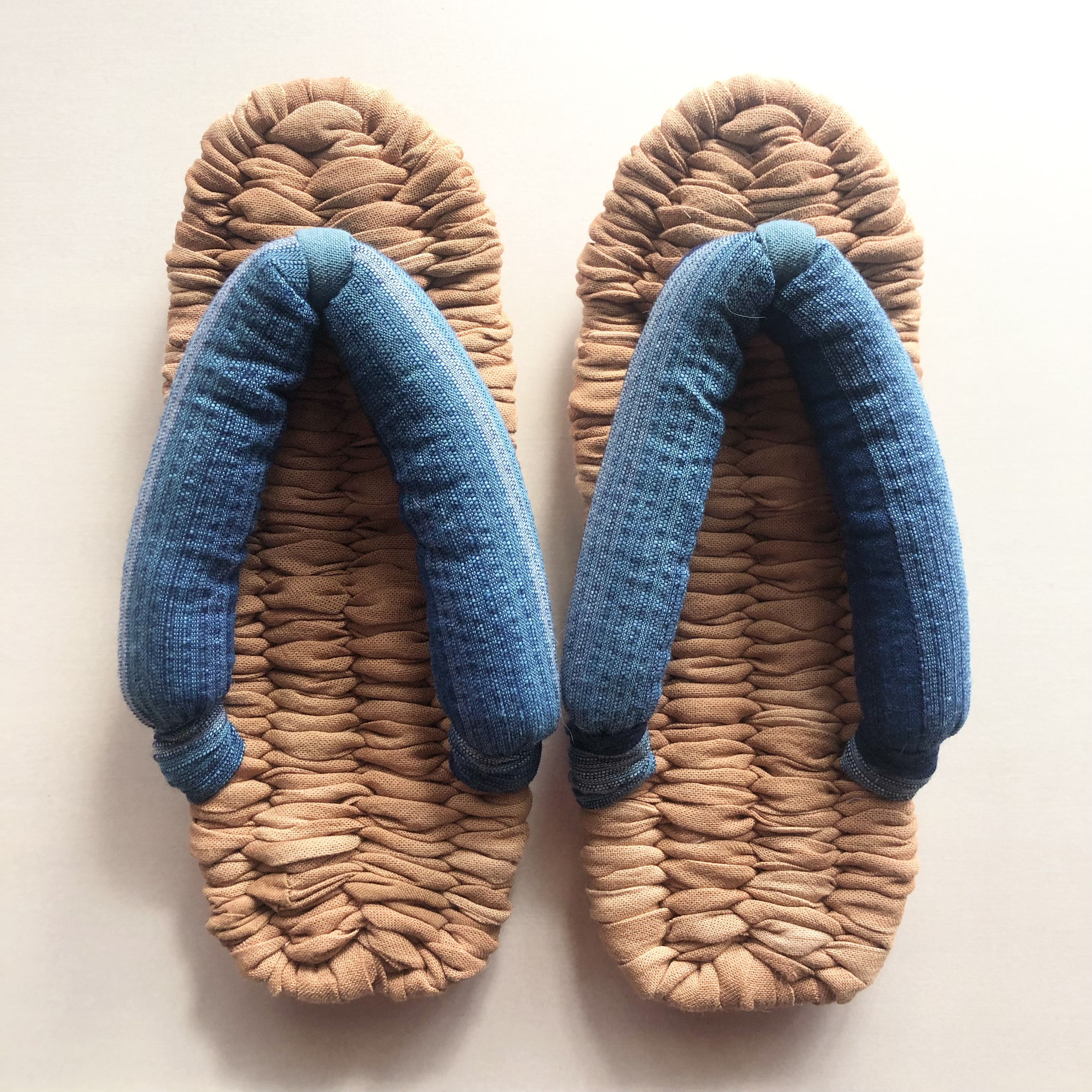 Mサイズ＊柿渋布ぞうり(ルームシューズ)/足サイズ23〜24cm /雪駄