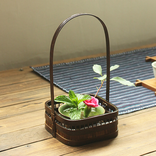 人気激安 竹かご 手編み 收納 茶道具セット 茶道 花入れ 竹籠 果物籠 木工、竹工芸