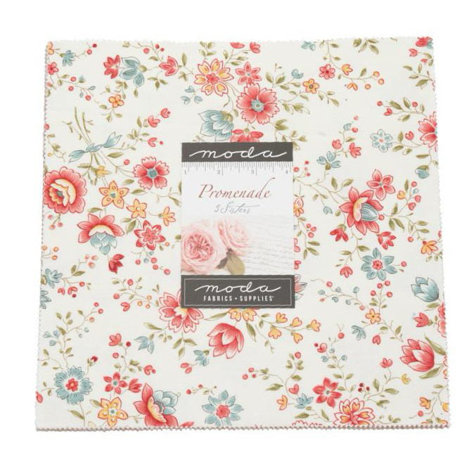 「Promenade」レイヤーケーキ moda 生地 カットクロス　 3 Sisters