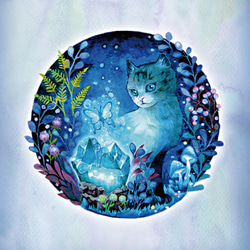 猫と群青色の森 7枚目の画像