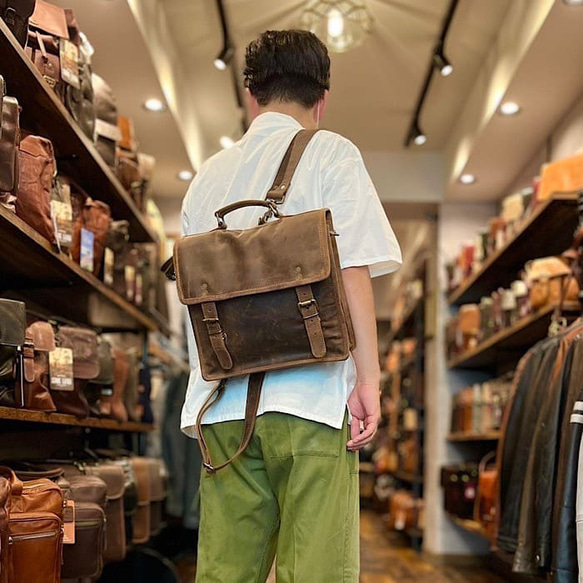 3way英国デザイン本革かばん デイリートラベラーⅩⅠ-Buf 