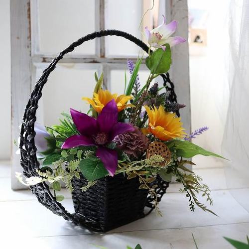 フラワーアレンジメント 造花 アーティフィシャルフラワー お供え