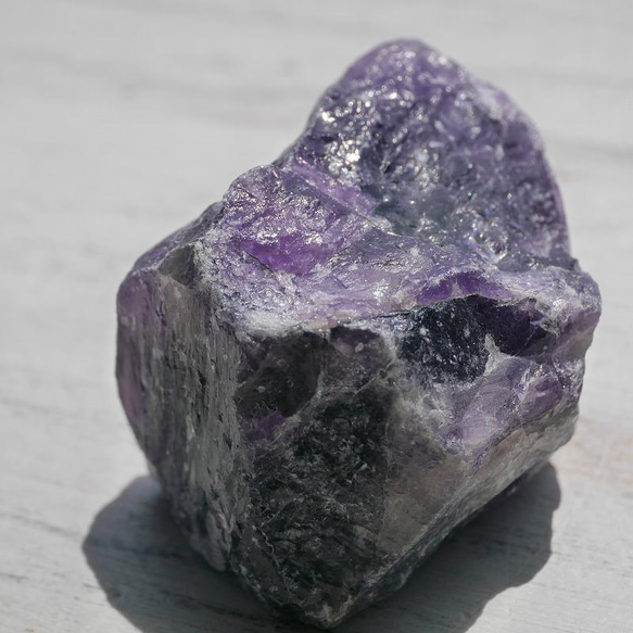 天然石アメジスト約40g(ブラジル産)約44×33×26mm原石紫水晶ラフロック穴なし鉱物[am-220418-05] 5枚目の画像