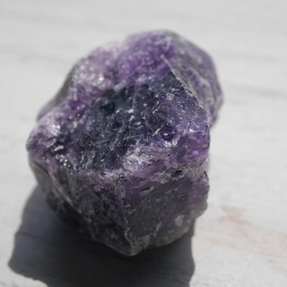 天然石アメジスト約40g(ブラジル産)約44×33×26mm原石紫水晶ラフロック穴なし鉱物[am-220418-05] 3枚目の画像