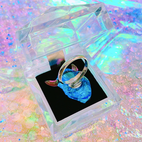 NEO 般若 〜怨念ブルー〜 (フリーサイズリング) 指輪・リング