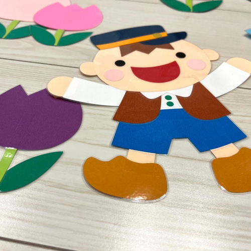 男の子　女の子　壁面 男の子 女の子 壁面飾り 壁面 保育園 幼稚園 ハンドメイド