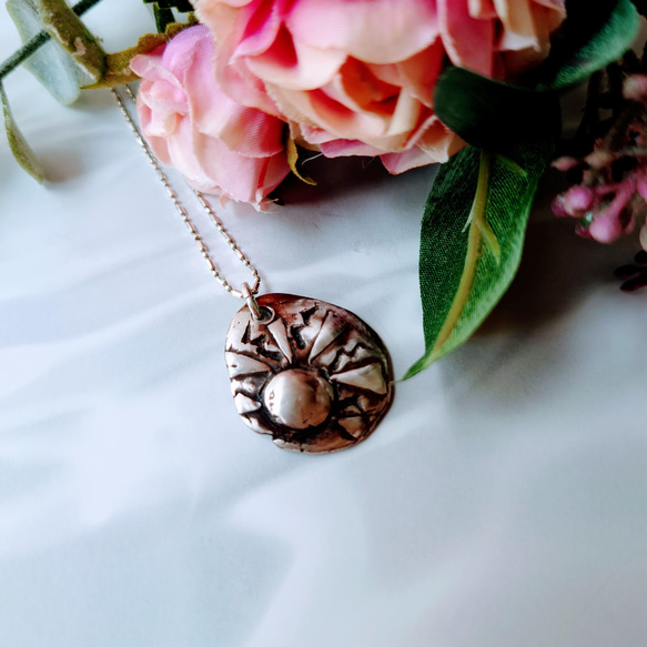 新作WEEK2022】【お試し価格】太陽のネックレス/アートクレイシルバー