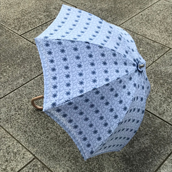 着物リメイク日傘　（かわず張り日傘）（スライド棒） 5枚目の画像