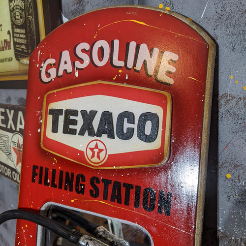 アメリカンヴィンテージ ウォールデコレーションミラー/ TEXACO