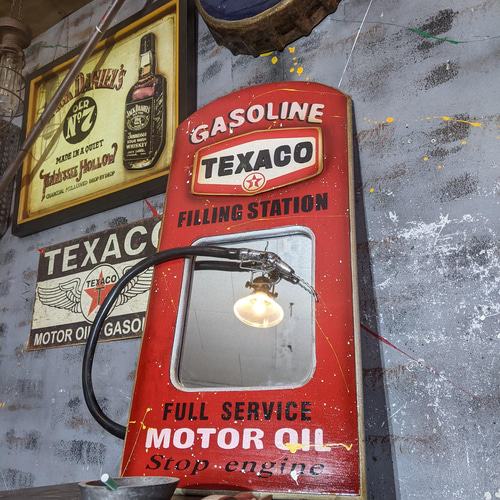 アメリカンヴィンテージ ウォールデコレーションミラー/ TEXACO アメリカンヴィンテージ ウォールデコレーションミラー/ TEXACO