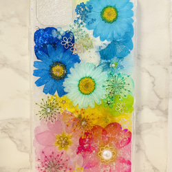 オーダー 押し花 ケース iPhone・Android 全機種対応､iPhoneケース､押し花ケース､押し花､スマホケース