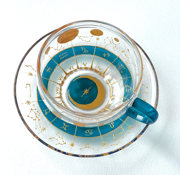 星座大好きホロスコープ耐熱ティーカップ｜誕生日・記念日のギフトに最適 2枚目の画像