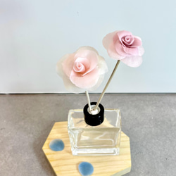 精油擴香棒｜手工黏土仿真玫瑰花造型｜粉紅色 第4張的照片