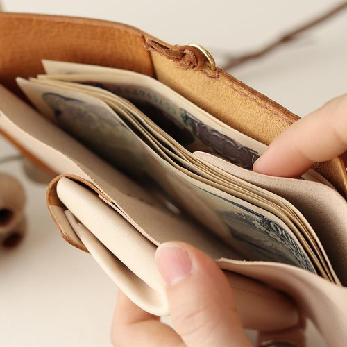 これ1つでお出かけ可能！！多機能三つ折財布/鍵ポケット付き【Mitu