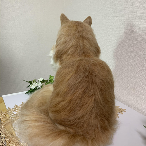 羊毛フェルト　猫　ノルウェージャンフォレストキャット Yahoo!オークション - 羊毛フェルト猫 ノルウェージャン