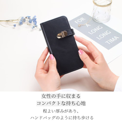 iphoneケース 手帳型 ミラー 14 13 12 mini スマホケース SE カード収納 シンプル 大人かわいい 15枚目の画像