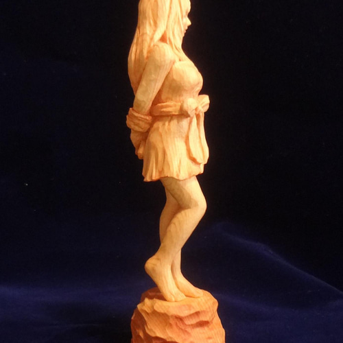 木彫刻 アート『 アンドロメダ 』 トルソ 裸婦 芸術 アート 女性