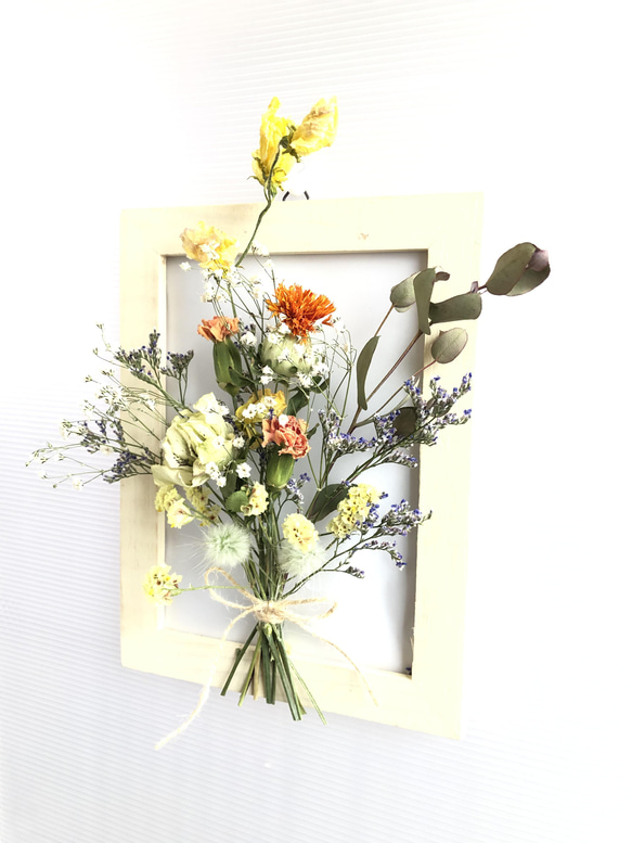 ドライフラワー花束インテリア（壁掛け） 2枚目の画像