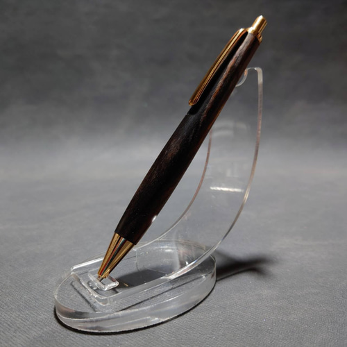 黒柿製シャープペンシル 杢軸シャーペン】くろがき（黒柿） 孔雀杢 / 0.5mmシャープ