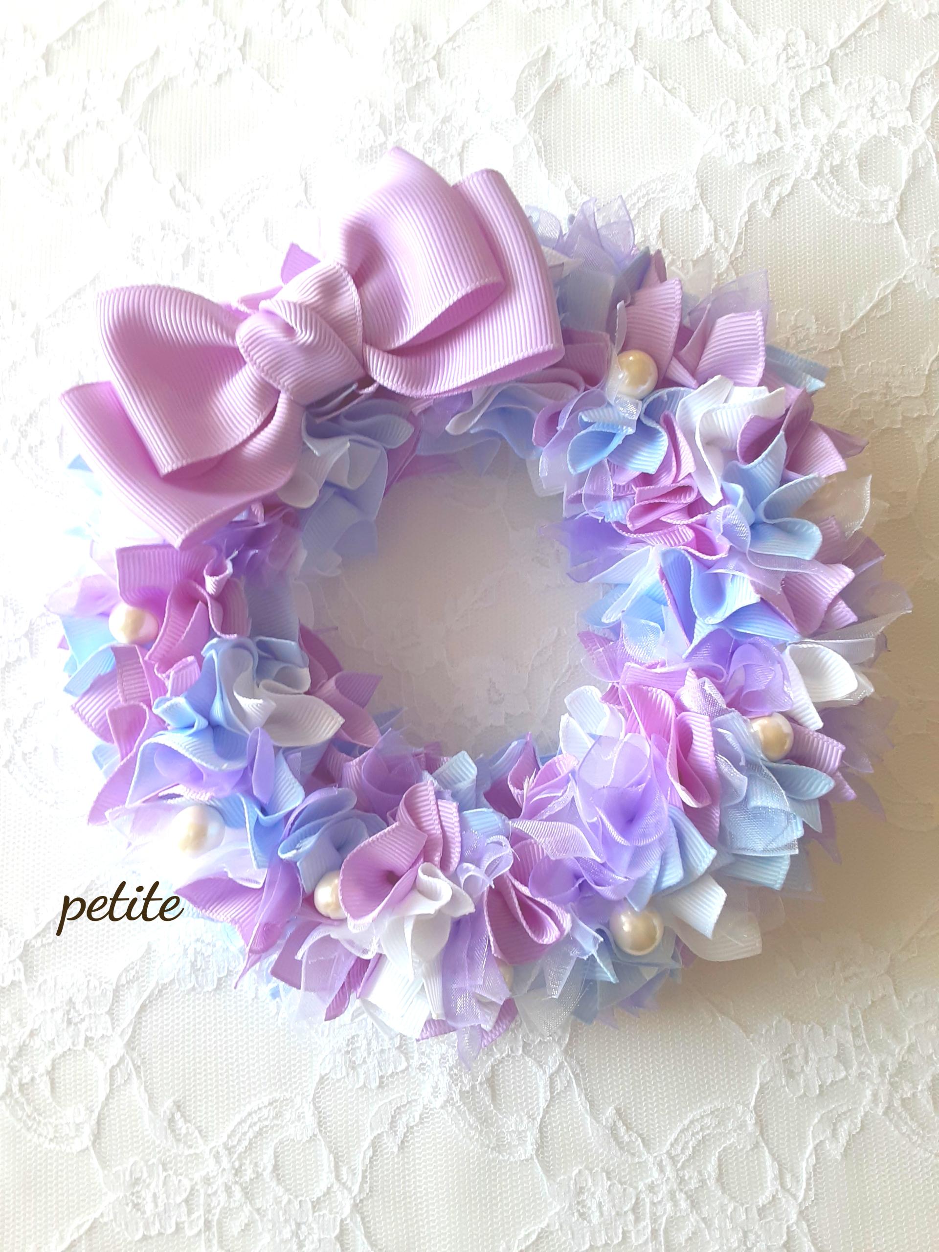 商品名【紫苑】パープル系♥ローズのフラワーリース　玄関リース 商品名【紫苑】パープル系♥ローズのフラワーリース 玄関リース