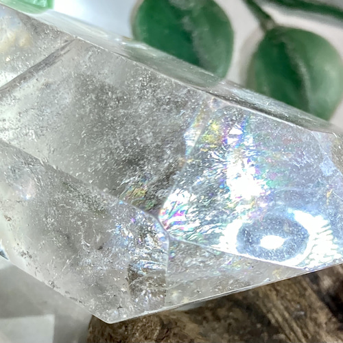 レインボー✨　エンジェルブレッシング　ダブルポイント  水晶　クリスタル　磨き レインボー✨ エンジェルブレッシング ダブルポイント 水晶 クリスタル