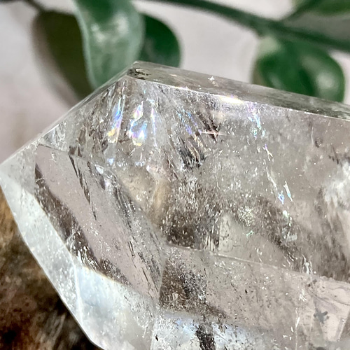 レインボー✨　エンジェルブレッシング　ダブルポイント  水晶　クリスタル　磨き レインボー✨ エンジェルブレッシング ダブルポイント 水晶